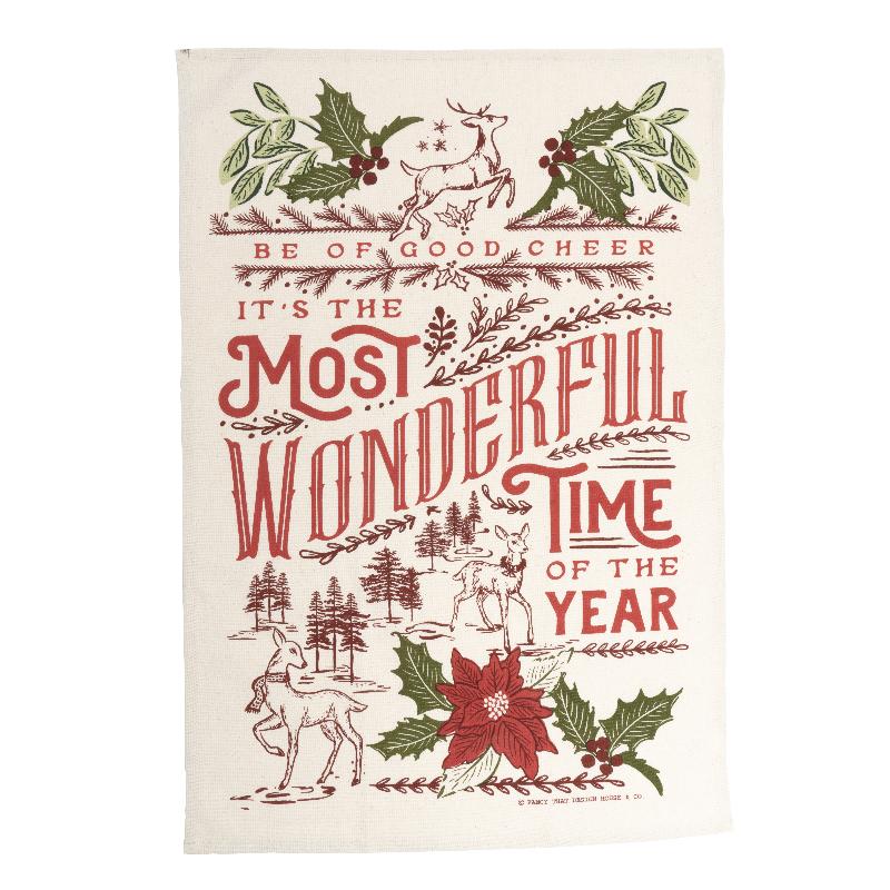 Old World Yuletide Tea Towels by Fancy That Design House for Moda Fabrics