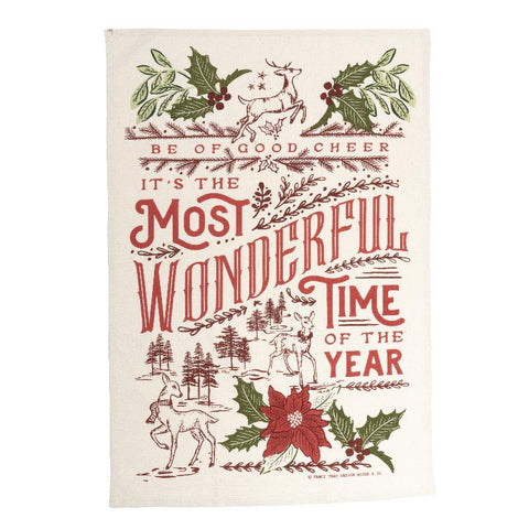 Old World Yuletide Tea Towels by Fancy That Design House for Moda Fabrics