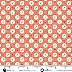Heartland Clay Little Blossom Yardage by Judy Jarvi for Andover Fabrics