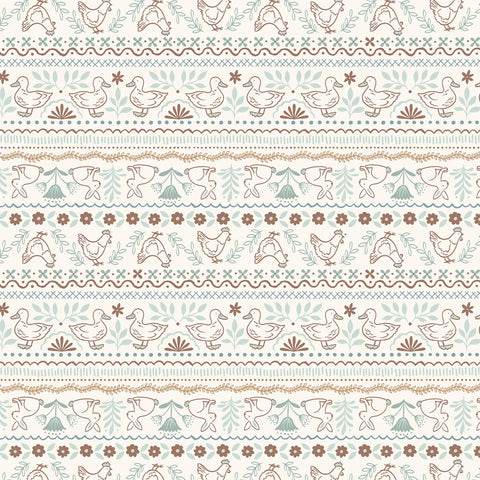 Country Croft Cream Farm Friends Yardage by Lewis & Irene Fabrics