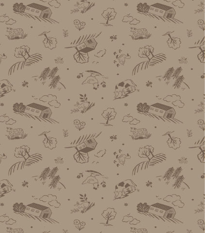 Country Croft Earth Country Croft Yardage by Lewis & Irene Fabrics