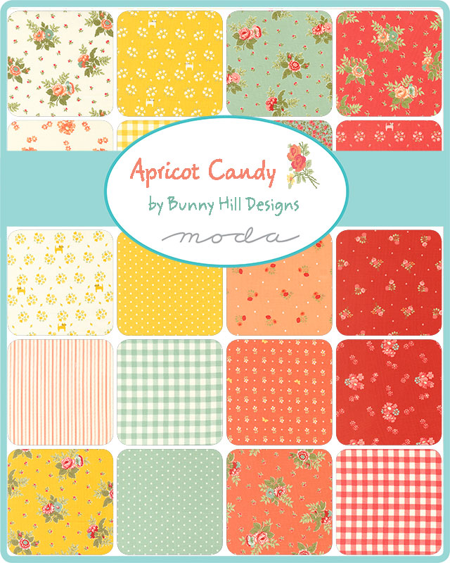 Apricot Candy collection by Bunny Hill Designs for Moda Fabrics