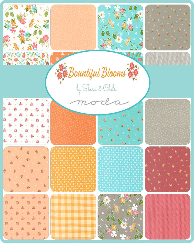 Bountiful Blooms Mini Charm by Sherri & Chelsi for Moda Fabrics