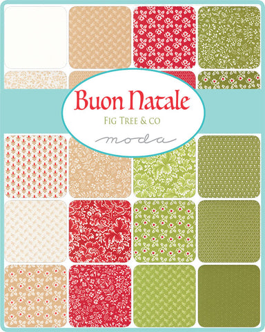 Buon Natale Mini Charm by Fig Tree & Co. for Moda Fabrics