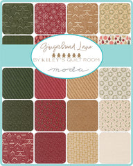 PREORDER Gingerbread Lane Fat Quarter Bundle by Kiley's Quilt Room for Moda Fabrics