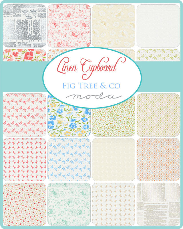 Linen Cupboard Fat Quarter Bundle by Fig Tree & Co. for Moda Fabrics