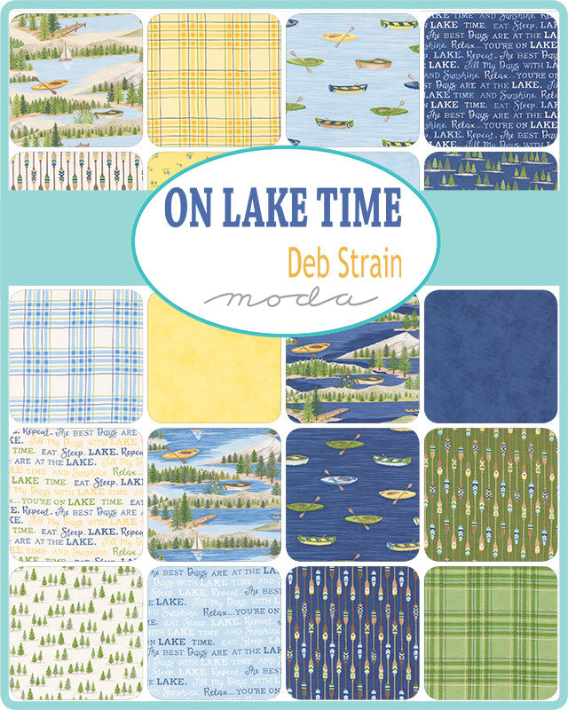 On Lake Time Mini Charm by Deb Strain for Moda Fabrics