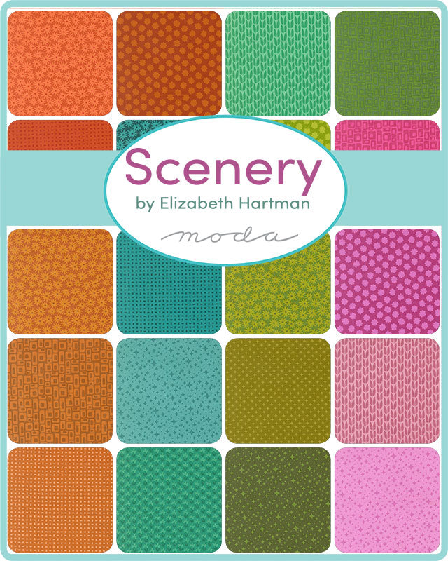 PREORDER Scenery Fat Quarter Bundle by Elizabeth Hartman for Moda Fabrics