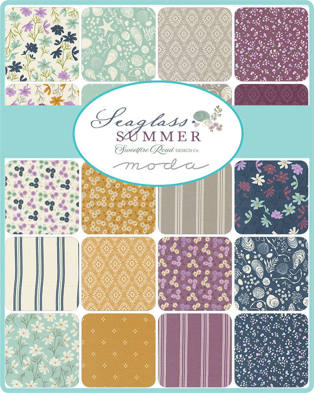 Seaglass Summer Charm Pack by Sweetfire Road for Moda Fabrics