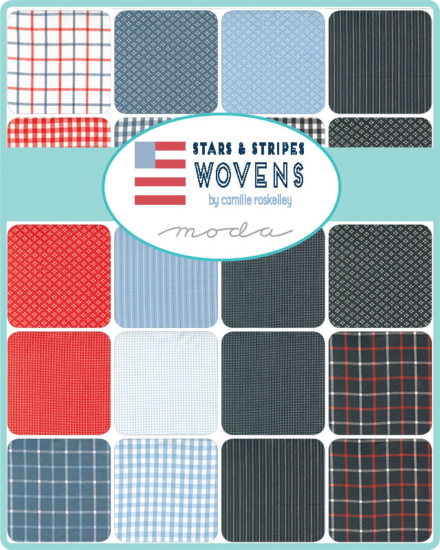Stars & Stripes Wovens Collection by Camille Roskelley for Moda Fabrics