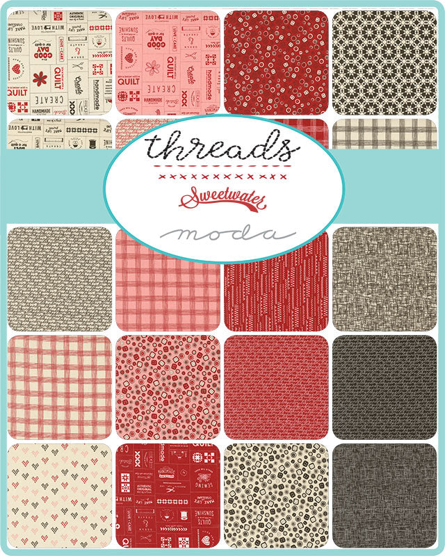 Threads Charm Pack by Sweetwater for Moda Fabrics