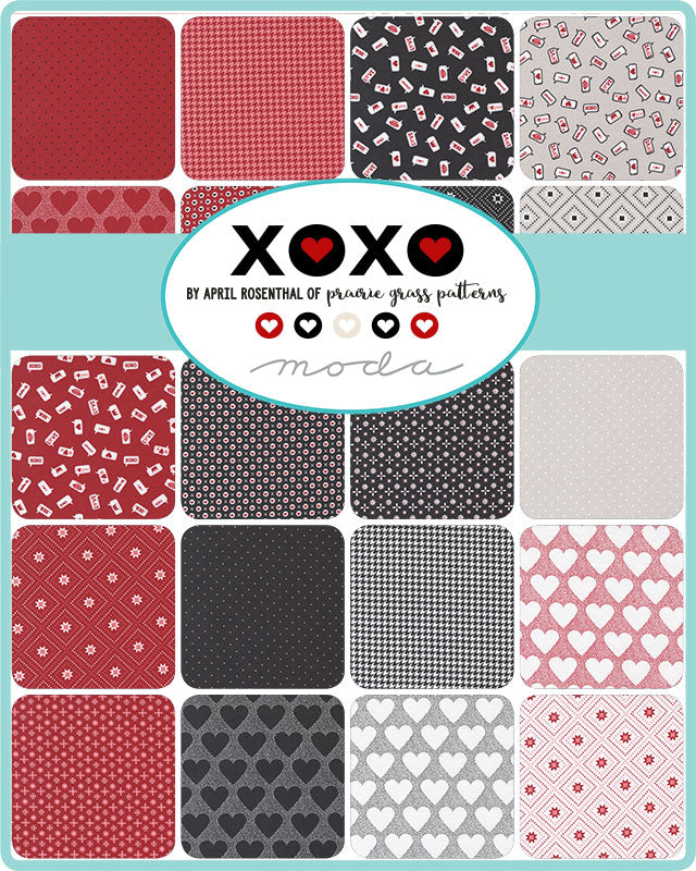 XOXO Fat Quarter Bundle by April Rosenthal for Moda Fabrics