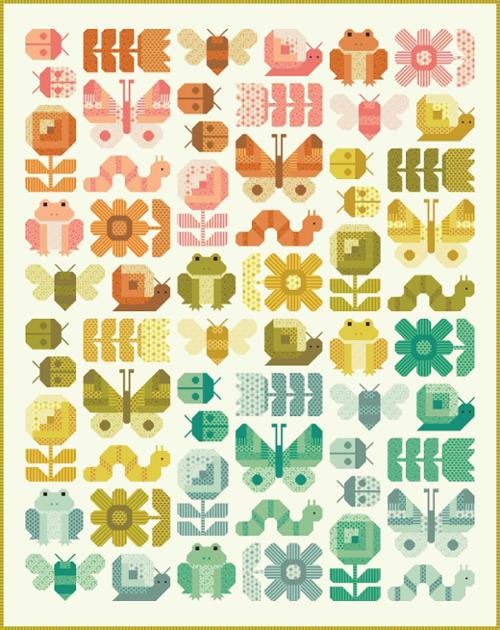 Popcorn Busy Backyard Quilt Kit