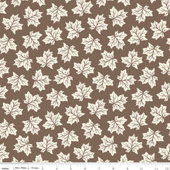 Shades Of Autumn Brown Leaves Yardage by My Mind's Eye for Riley Blake Designs
