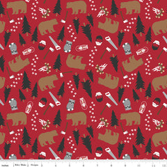 Woodsman Red Main Yardage by Lori Whitlock for Riley Blake Designs