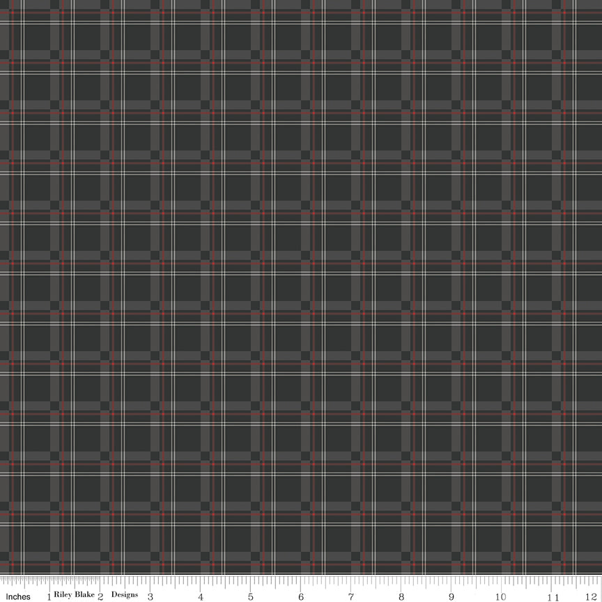 Woodsman Black Plaid Yardage by Lori Whitlock for Riley Blake Designs