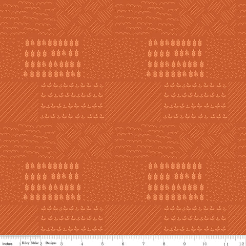 Country Life Pumpkin Field Crops Yardage by Jennifer Long for Riley Blake Designs