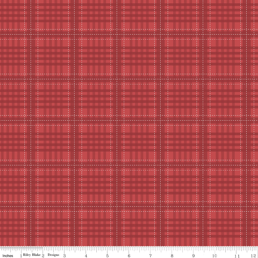 Country Life Barn Flannel Shirt Yardage by Jennifer Long for Riley Blake Designs