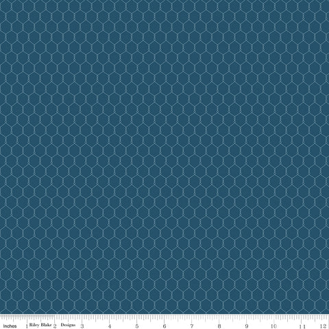 Country Life Night Chicken Wire Yardage by Jennifer Long for Riley Blake Designs
