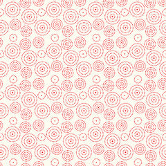 I Love Us Cream Circle Dots Yardage by Sandy Gervais for Riley Blake Designs