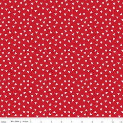 My Valentine Red Heart Toss Yardage by Echo Park Paper Co. for Riley Blake Designs