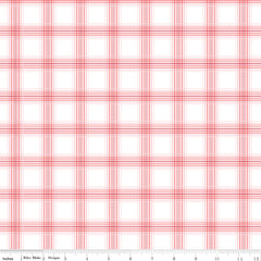 My Valentine White Plaid Yardage by Echo Park Paper Co. for Riley Blake Designs