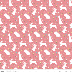 Bunny Trail Peony  Bunnies Yardage by Dani Mogstad for Riley Blake Designs