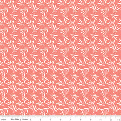 Feed My Soul Pink Leaves Yardage by Sandy Gervais for Riley Blake Designs