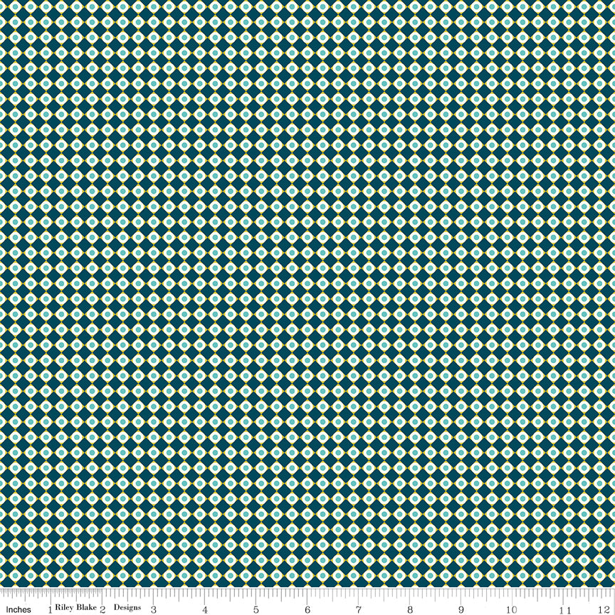 Feed My Soul Navy Dots Yardage by Sandy Gervais for Riley Blake Designs