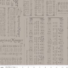 Home Town Holiday Pewter Caroling Yardage by Lori Holt for Riley Blake Designs