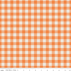 Pumpkin Spice Pumpkin Plaid Yardage by Simple Simon & Co. for Riley Blake Designs