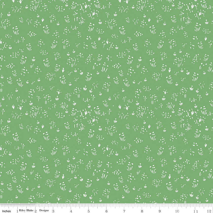Farm Livin' Green Grass Yardage by Diane Labombarbe for Riley Blake Designs