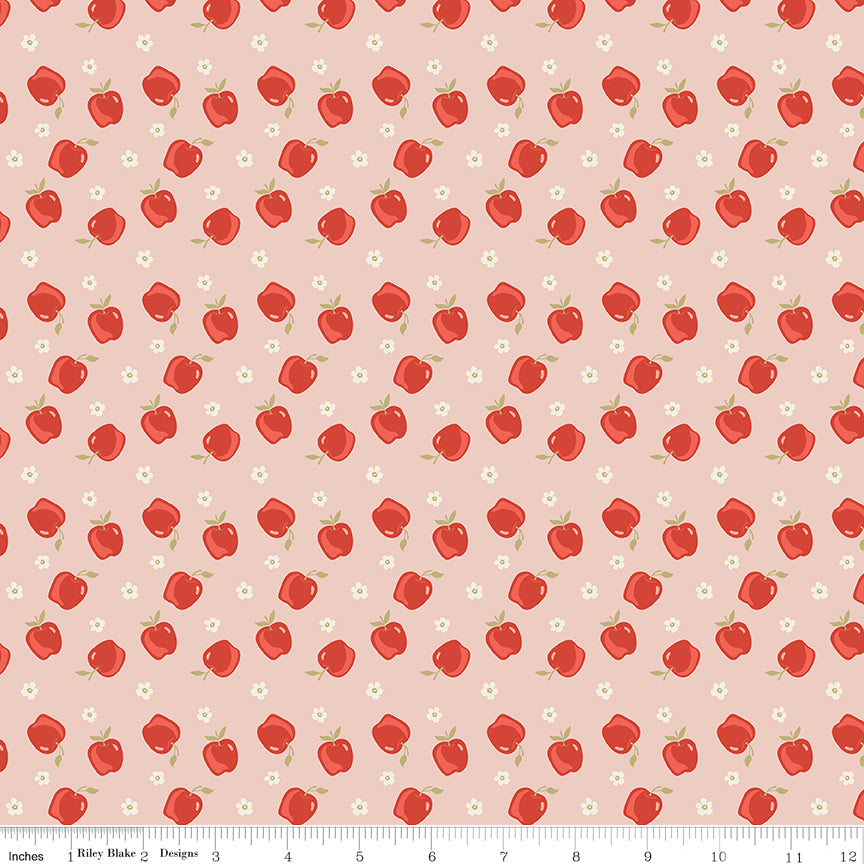 Vintage Charm Blush Apples Yardage by Dani Mogstad for Riley Blake Designs