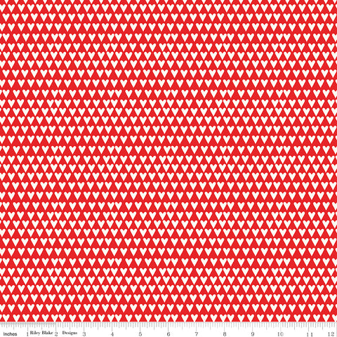 You & Me Red Hearts Yardage by Sandy Gervais for Riley Blake Designs