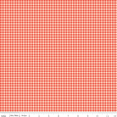 You & Me Red Plaid Yardage by Sandy Gervais for Riley Blake Designs