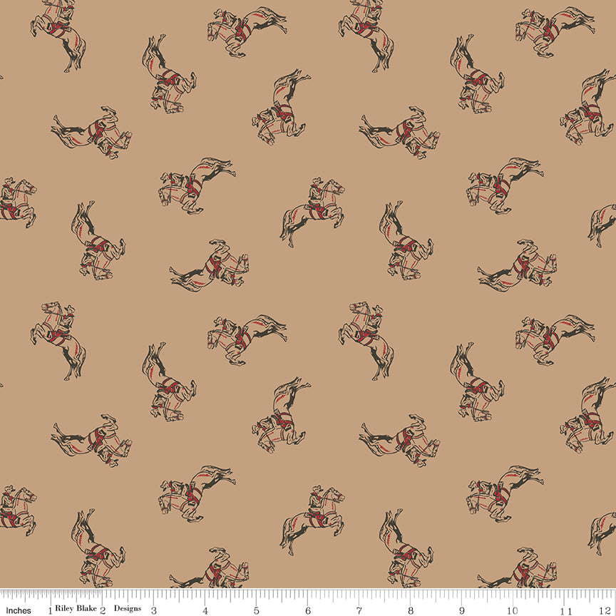 Cowboys Tea Dye Cowboy Yardage by Echo Park Paper Co. for Riley Blake Designs
