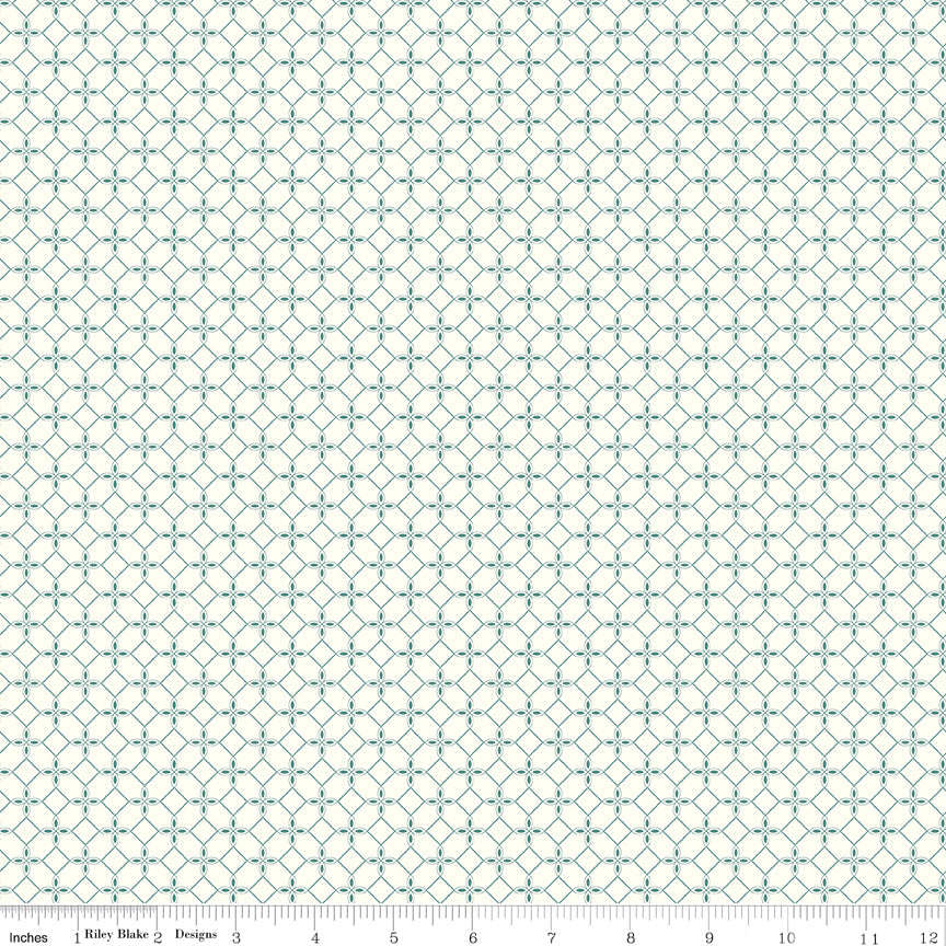 New Beginnings Cream Tile Yardage by Sandy Gervais for Riley Blake Designs