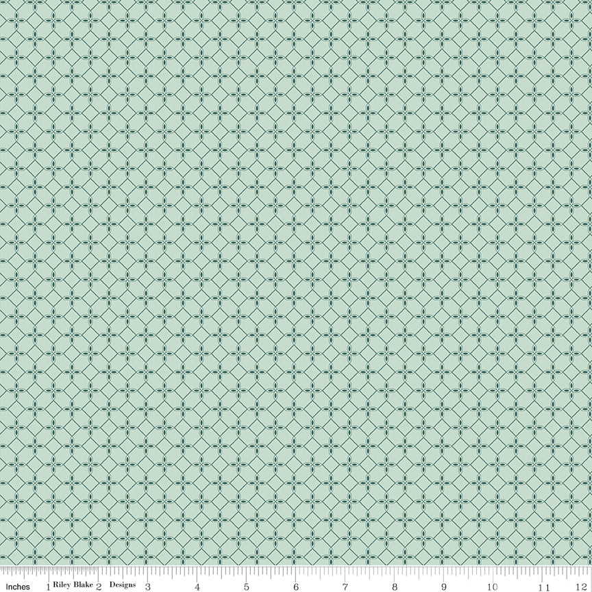 New Beginnings Mist Tile Yardage by Sandy Gervais for Riley Blake Designs