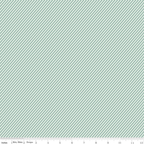 New Beginnings Teal Stripes Yardage by Sandy Gervais for Riley Blake Designs
