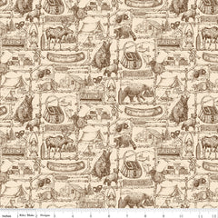 Pine Grove Putty Outlines Yardage by RBD Designers for Riley Blake Designs