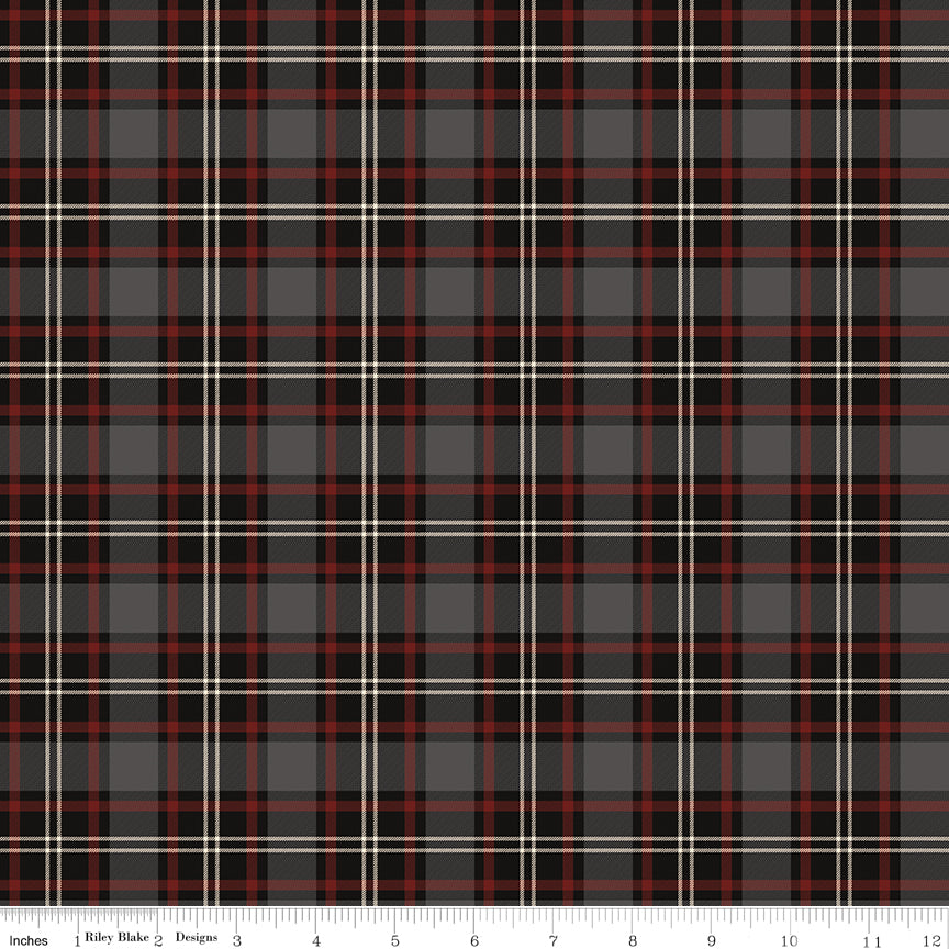 Pine Grove Black Plaid Yardage by RBD Designers for Riley Blake Designs