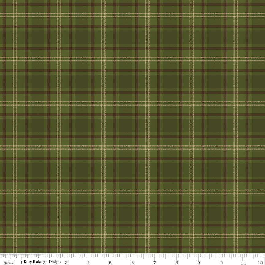 Pine Grove Green Plaid Yardage by RBD Designers for Riley Blake Designs