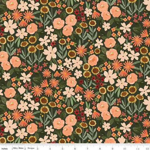 Happy Fall Days Forest Autumn Fields Yardage by Kelsey Carlson for Riley Blake Designs