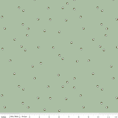 Let's Wander Sage Bobbers Yardage by Casey Cometti for Riley Blake Designs