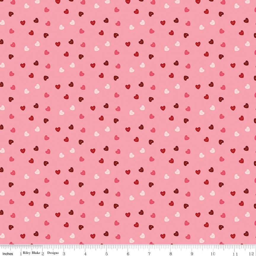 Sew In Love Rose Hearts Yardage by Dani Mogstad for Riley Blake Designs