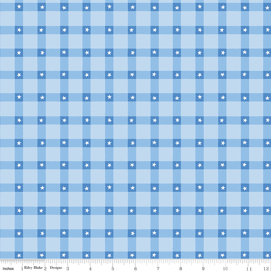 Firecracker Frost Plaid Yardage by My Mind's Eye for Riley Blake Designs