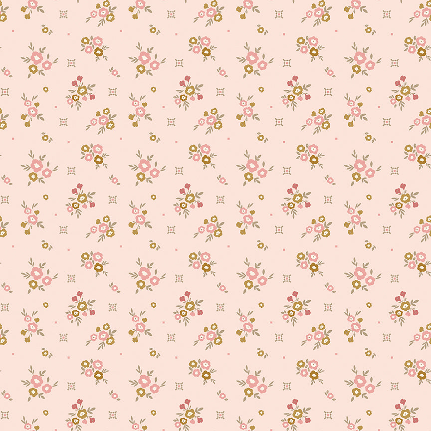 Renew by Gervais Pink Floral Yardage by Sandy Gervais for Riley Blake Designs