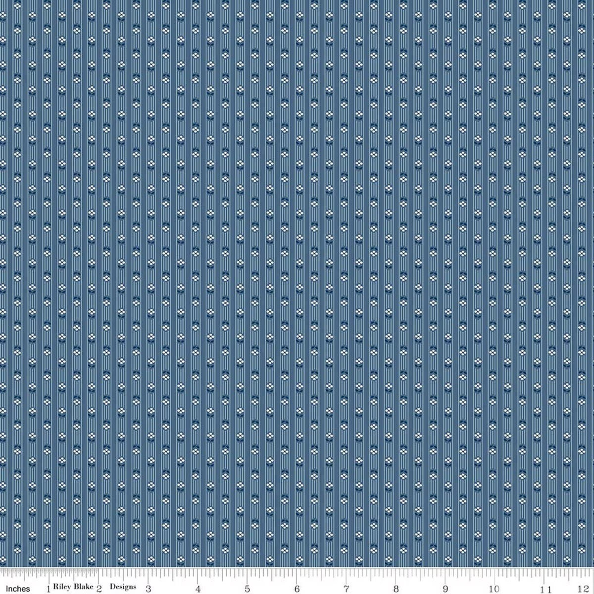 Denim & Daisy Denim Stripes Yardage by Lori Holt for Riley Blake Designs