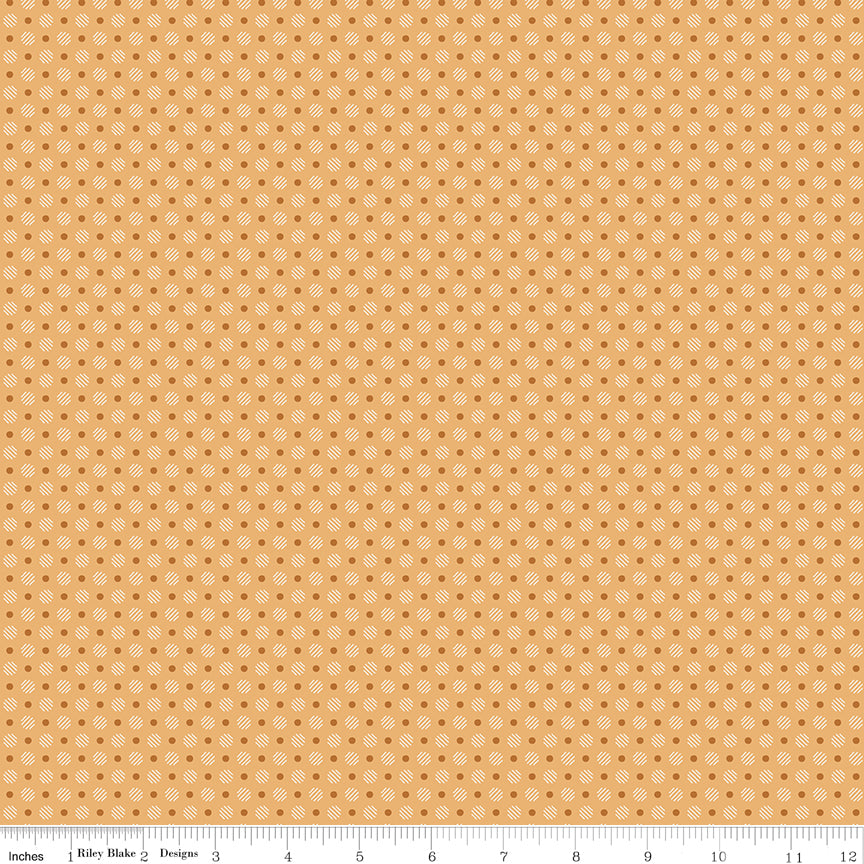 Denim & Daisy Daisy Polka Dot Yardage by Lori Holt for Riley Blake Designs