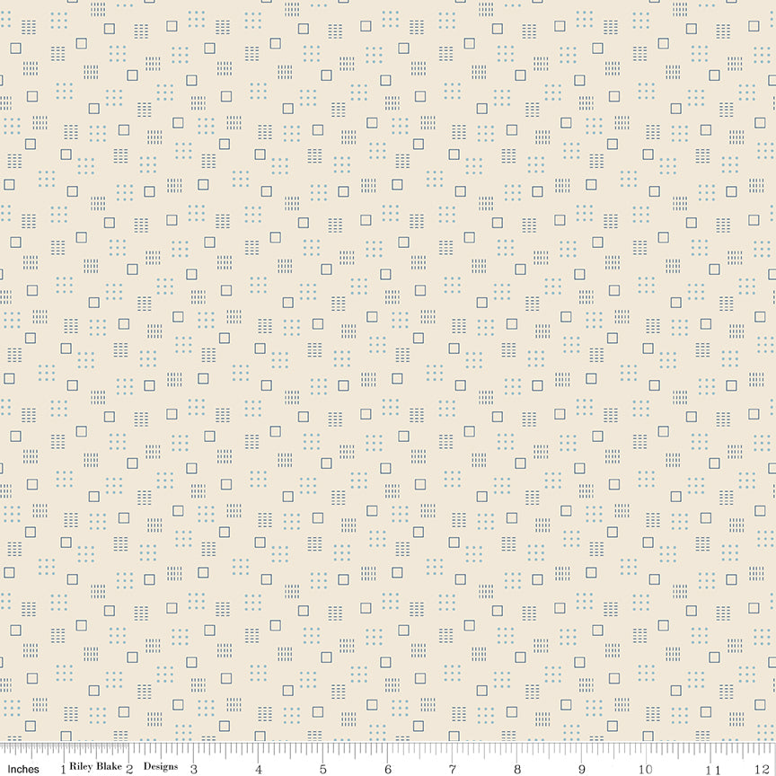 Denim & Daisy Denim Squares Yardage by Lori Holt for Riley Blake Designs